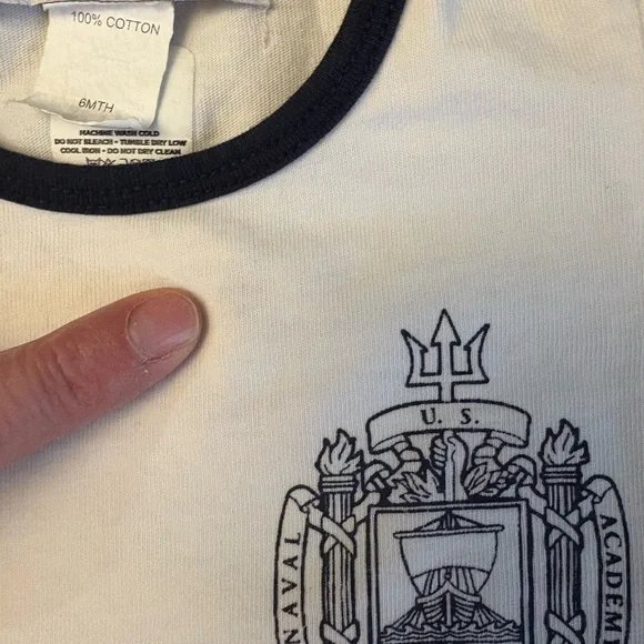 Naval Academy USNA baby set, size 3 mo and 6 mo - Picture 4 of 4